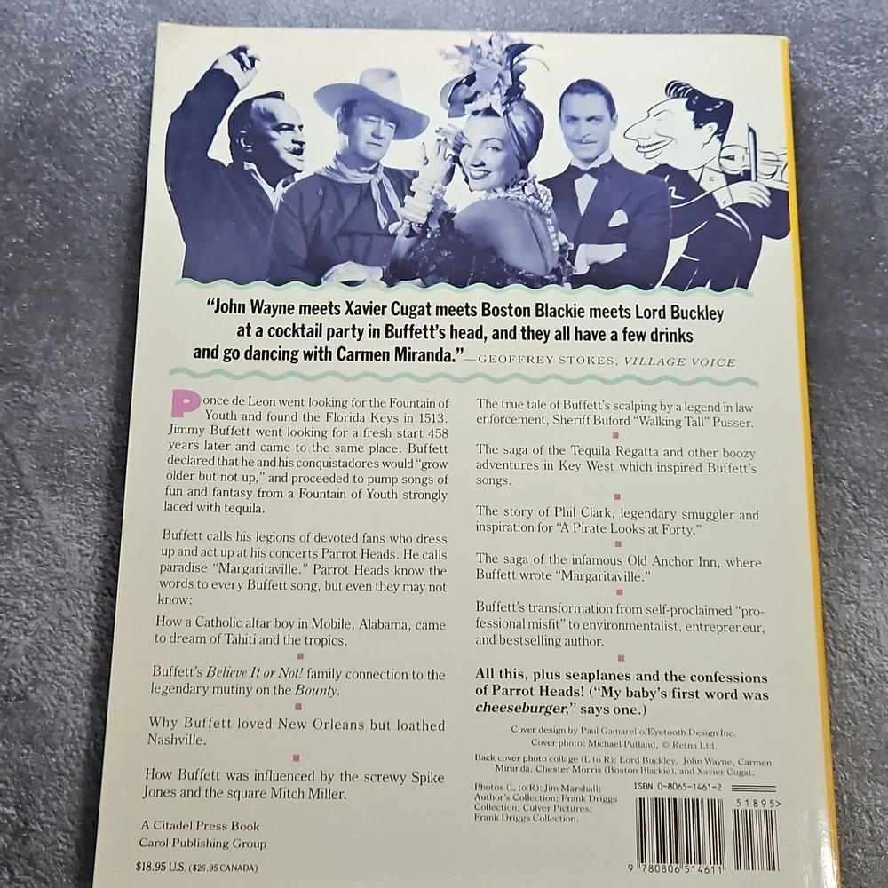 Vtg 1993 THE JIMMY BUFFETT SCRAPBOOK Scrap Book MARK HUMPHREY Harris Lewine BOOK